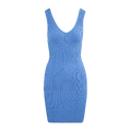 Stine mini dress Bright blue XS Viscose knit mini dress