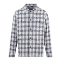 Tiago Overshirt Navy check XL Check cotton overshirt