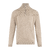 Phillis Half-zip Oatmeal S Fine knit merino sweater 