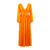 Florissa Dress Persimmon orange M Open back maxi dress 