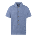 Ademir Shirt blue M Heavy slub SS shirt