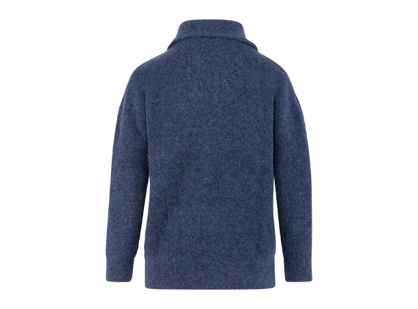 Alana Half-zip Ensign Blue S Half-zip mohair sweater 