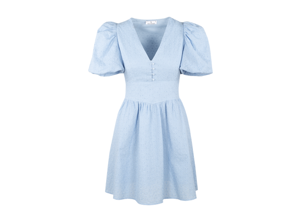 Albertine Dress Powder blue XS Short dress broderie anglaise 