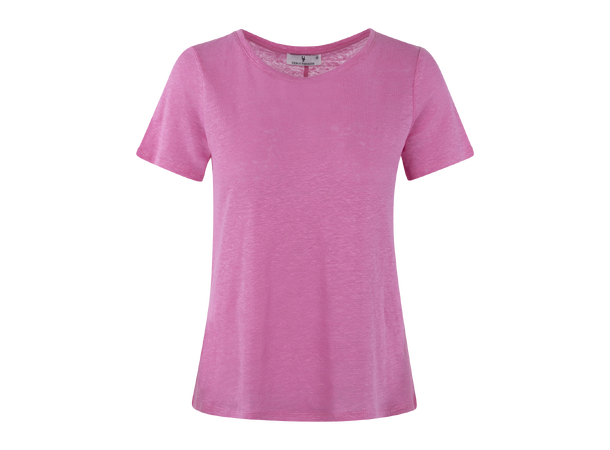 Alicia Tee Pink S Basic linen t-shirt 