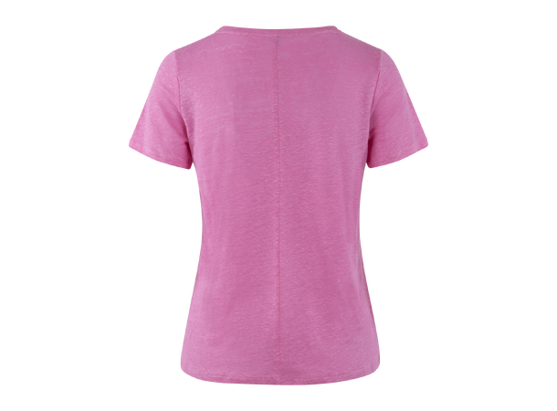 Alicia Tee Pink S Basic linen t-shirt 