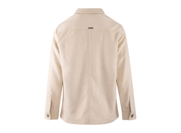 Aligo Overshirt Light Sand L Wool twill overshirt 