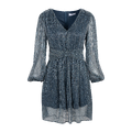 Attina Dress Ensign blue XS Glitter plissé dress