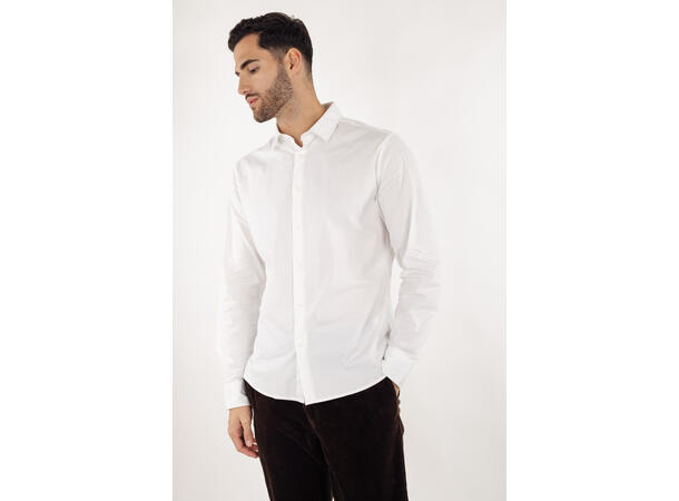 Brent Shirt White M Poplin stretch shirt 