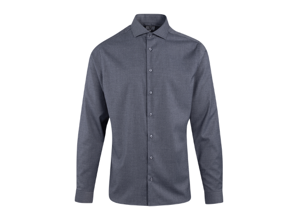 Brimi Shirt Dark Blue Melange L Bamboo viscose stretch shirt