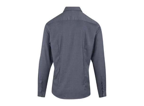 Brimi Shirt Dark Blue Melange L Bamboo viscose stretch shirt