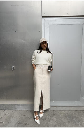 Chiara Skirt Linen maxi skirt