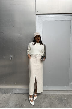 Chiara Skirt Linen maxi skirt