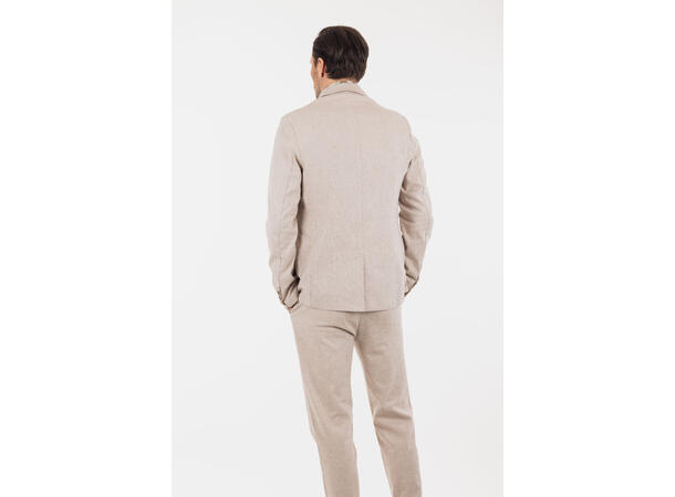 Dante Blazer Sand M Linen stretch herringbone blazer 