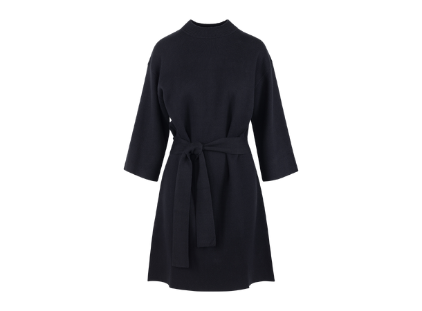 Ebanie Dress Black XS Knit dress with belt
