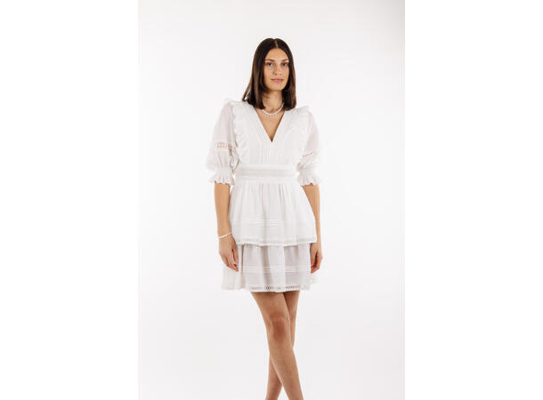 Felippa Dress White M Short lace dress 