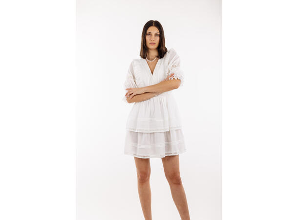 Felippa Dress White M Short lace dress 