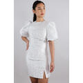 Flava Dress Silver M Glitter dress