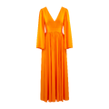 Florissa Dress Persimmon orange M Open back maxi dress