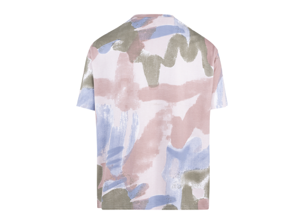 Gaudi Tee Multi AOP XXL Paint pattern logo tee 