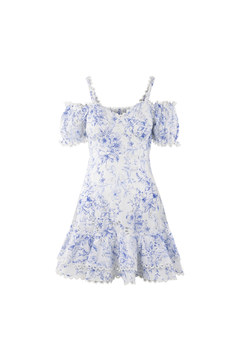 Gianna Dress Embroidery print mini dress