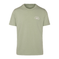 Javier tee Frosty green M Printed bamboo cotton t-shirt