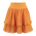 Lori Skirt Persimmon Orange XS Organic cotton skirt