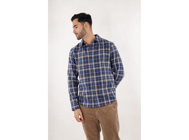 Luis Shirt Denim L Check Shirt 