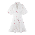Makayla Dress Sachet Pink M Embroidery poplin dress