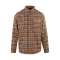 Malik Shirt Rust S Brushed shirt
