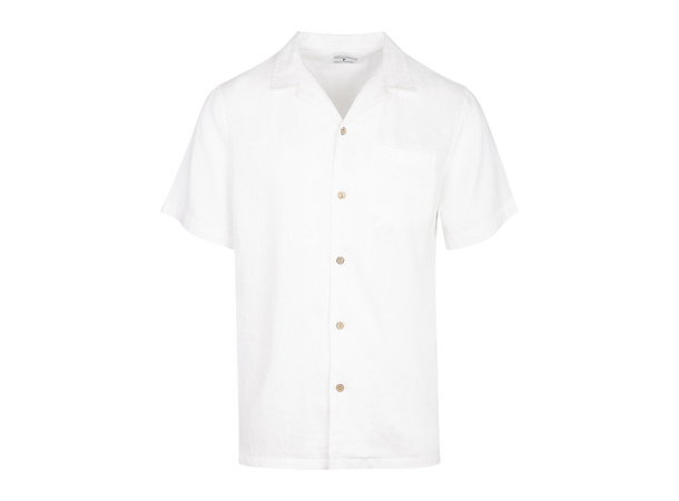 Massimo Shirt White M Camp collar SS shirt 