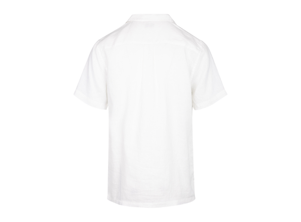 Massimo Shirt White M Camp collar SS shirt 