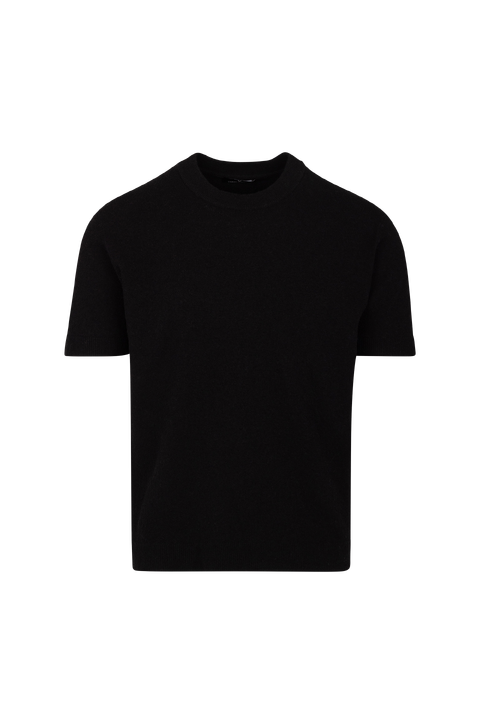 Mauro tee Crincle knit t-shirt