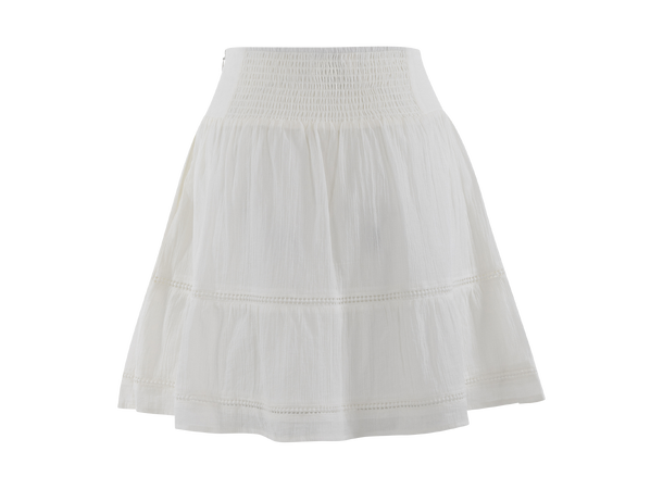 Mikela Skirt White M Crinkle cotton mini skirt 