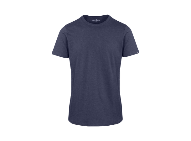 Niklas Basic Tee Sky Captain melange XL Basic cotton T-shirt 