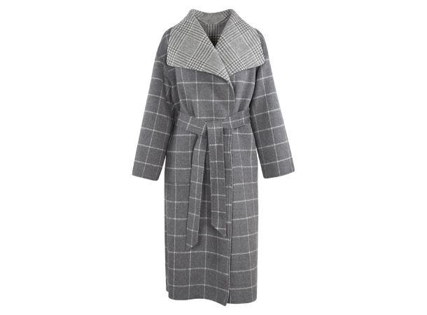 Pippa Coat Grey check S Wool Coat 