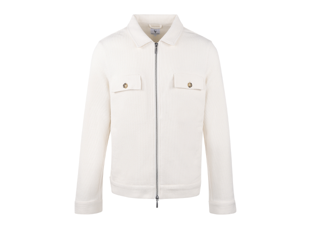 Rudi Jacket Cream XXL Heavy slub zip jacket 