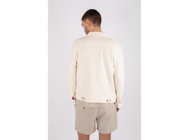 Rudi Jacket Cream XXL Heavy slub zip jacket 