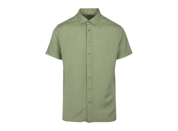 Sawyer Shirt Frosty green M SS linen shirt 