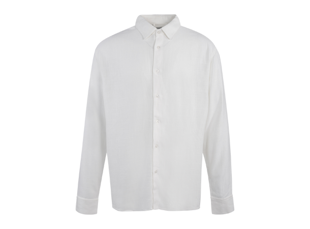 Shawn Shirt White L Wide slub shirt