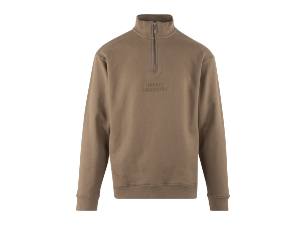 Thorin Half-zip Chocolate Chip L Pioneers embossed half-zip 