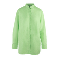 Tippa Shirt Lime S Oversize linen shirt
