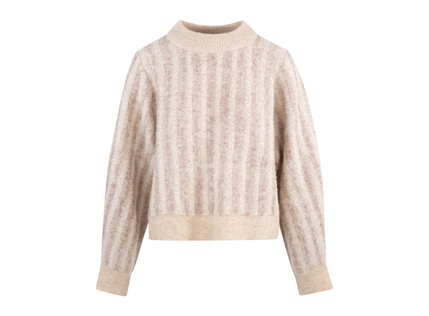 Åsa Sweater Sand melange M Loop knit sweater 