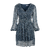 Attina Dress Ensign blue S Glitter plissé dress 