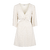 Ayla Dress Sand Melange XL Cut-out slub dress 