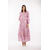 Adelle Dress Pink AOP M Silk print maxi dress 