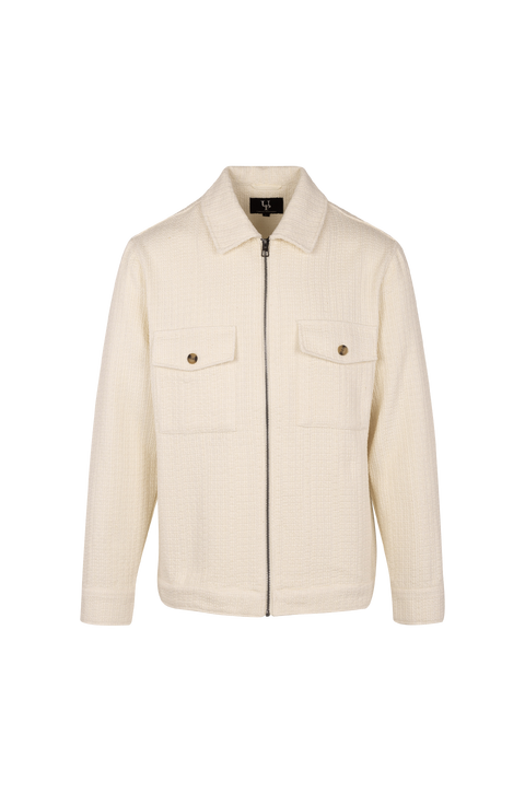 Aron Jacket Cotton structure zip jacket