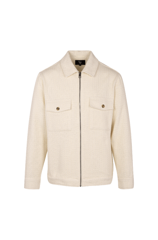 Aron Jacket Cotton structure zip jacket