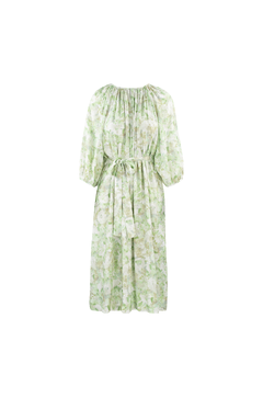 Athena Dress Wide watercolour pattern dress