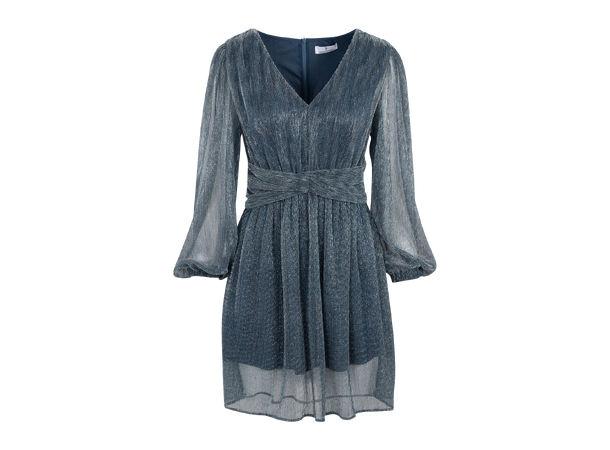 Attina Dress Ensign blue S Glitter plissé dress