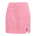 Barbro Skirt Pink XS Boucle mini skirt